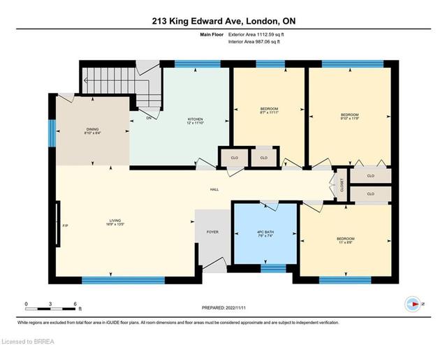 213 King Edward Avenue, House detached with 3 bedrooms, 1 bathrooms and 8 parking in London ON | Image 32