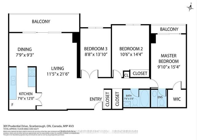 811 - 301 Prudential Dr, Condo with 3 bedrooms, 2 bathrooms and 1 parking in Toronto ON | Image 22