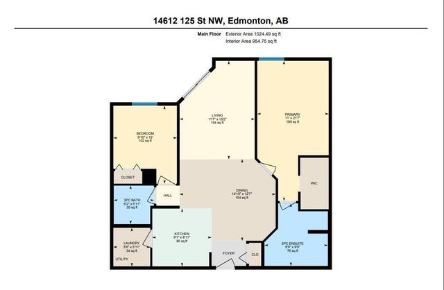 106 - 14612 125 St Nw, Condo with 2 bedrooms, 2 bathrooms and null parking in Edmonton AB | Image 40