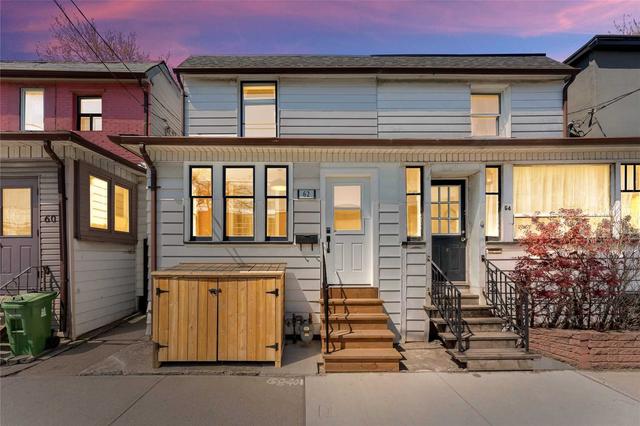 62 Carlaw Ave, House semidetached with 3 bedrooms, 2 bathrooms and 1 parking in Toronto ON | Image 1