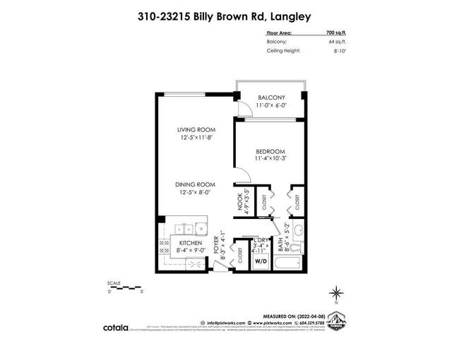 310 - 23215 Billy Brown Road, Condo with 1 bedrooms, 1 bathrooms and 1 parking in Langley BC | Image 35