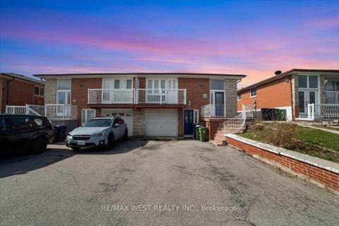 34 Futura Dr, House semidetached with 3 bedrooms, 2 bathrooms and 4 parking in Toronto ON | Card Image