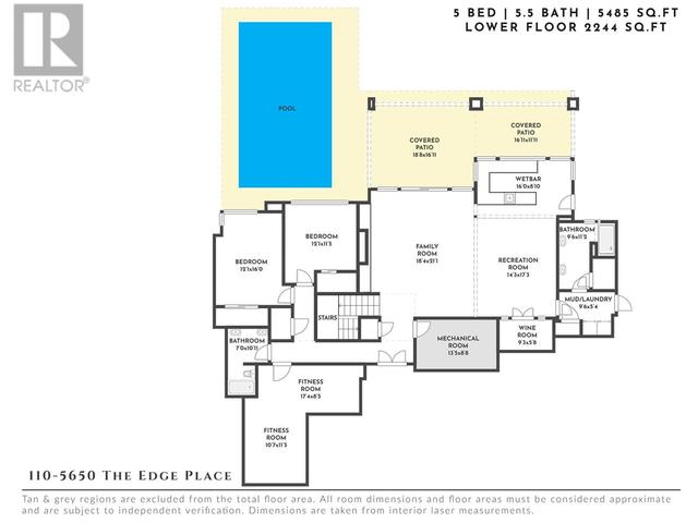 110 - 5650 The Edge Place, House detached with 5 bedrooms, 5 bathrooms and 8 parking in Kelowna BC | Image 98