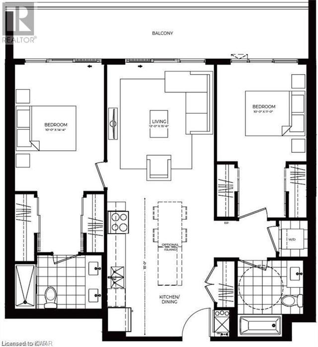 50 Grand Avenue S Unit# 1609, Condo with 2 bedrooms, 2 bathrooms and 1 parking in Cambridge ON | Card Image