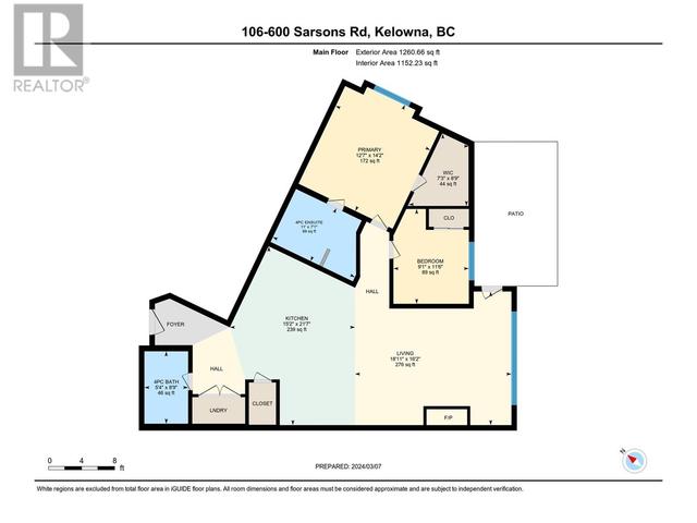 106 - 600 Sarsons Road, Condo with 2 bedrooms, 2 bathrooms and 1 parking in Kelowna BC | Image 34