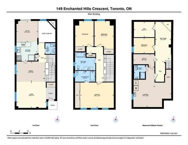149 Enchanted Hills Cres, House detached with 3 bedrooms, 4 bathrooms and 6 parking in Toronto ON | Image 26