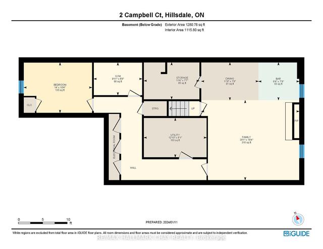 2 Campbell Crt, House detached with 3 bedrooms, 2 bathrooms and 6 parking in Springwater ON | Image 13