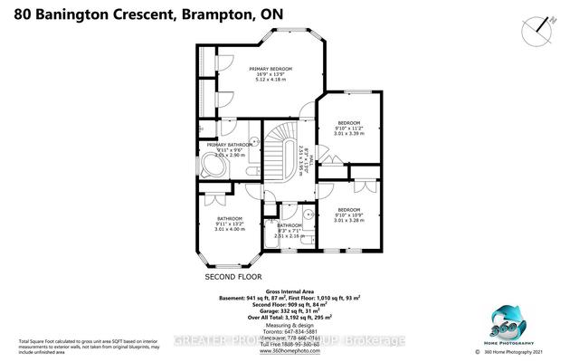 80 Banington Cres, House detached with 4 bedrooms, 3 bathrooms and 4 parking in Brampton ON | Image 24