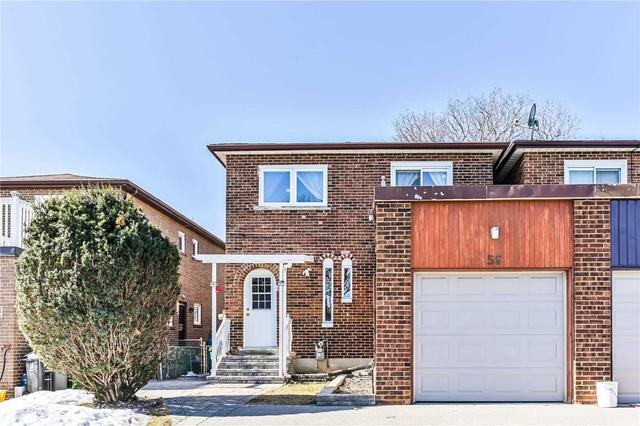 56 Muirhead Rd, House attached with 4 bedrooms, 4 bathrooms and 3 parking in Toronto ON | Image 1