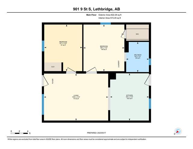 901 9 Street S, House detached with 2 bedrooms, 1 bathrooms and 2 parking in Lethbridge AB | Image 28