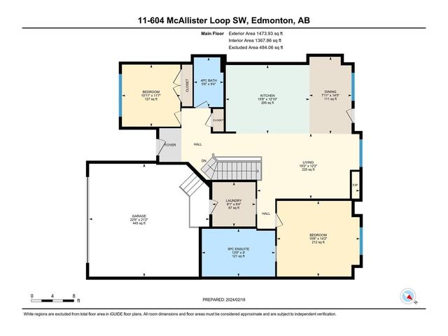 11 - 604 Mcallister Lo Sw, House semidetached with 3 bedrooms, 3 bathrooms and null parking in Edmonton AB | Image 10