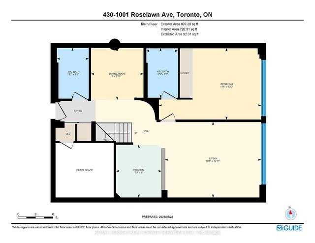 430 - 1001 Roselawn Ave, Condo with 2 bedrooms, 2 bathrooms and 1 parking in Toronto ON | Image 27