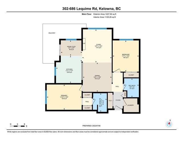302 - 686 Lequime Road, Condo with 2 bedrooms, 2 bathrooms and 1 parking in Kelowna BC | Card Image