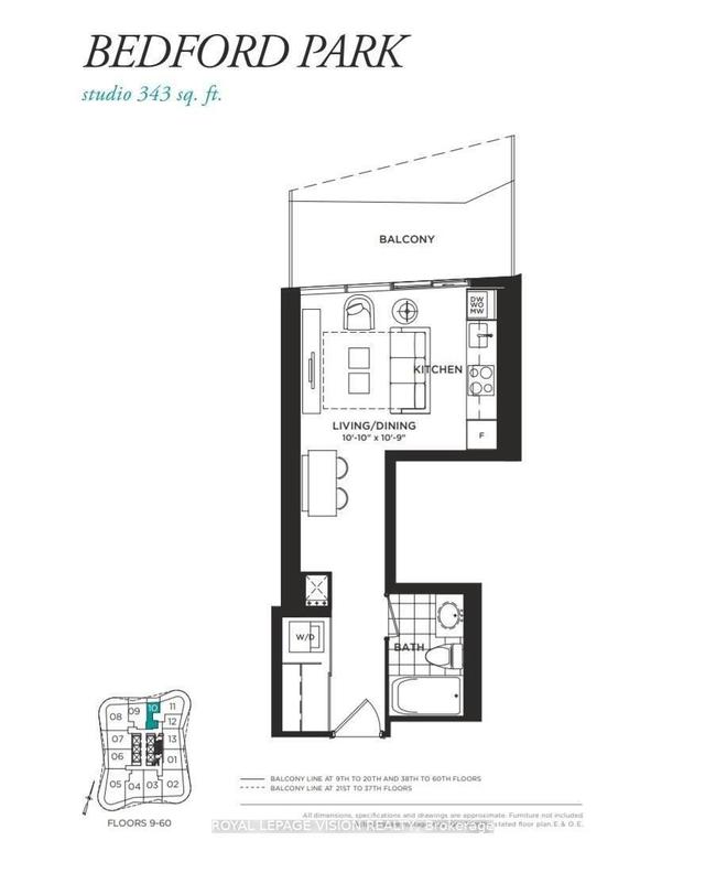 3010 - 11 Wellesley St W, Condo with 0 bedrooms, 1 bathrooms and 1 parking in Toronto ON | Image 1