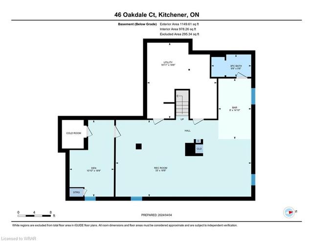 46 Oakdale Court, House detached with 4 bedrooms, 4 bathrooms and 4 parking in Kitchener ON | Image 42