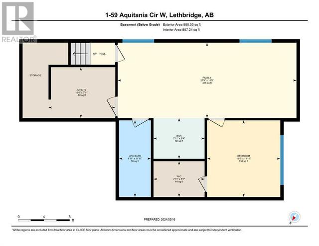 1, - 59 Aquitania Circle W, House attached with 2 bedrooms, 2 bathrooms and 2 parking in Lethbridge AB | Image 44
