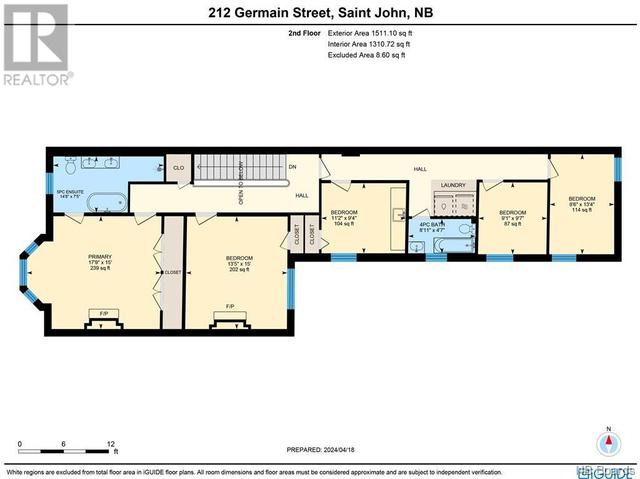 212 Germain Street, House detached with 4 bedrooms, 2 bathrooms and null parking in Saint John NB | Image 50