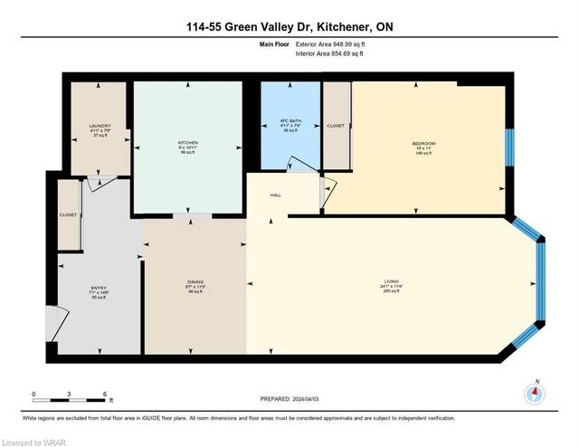 114 - 55 Green Valley Drive, House attached with 1 bedrooms, 1 bathrooms and 1 parking in Kitchener ON | Image 27