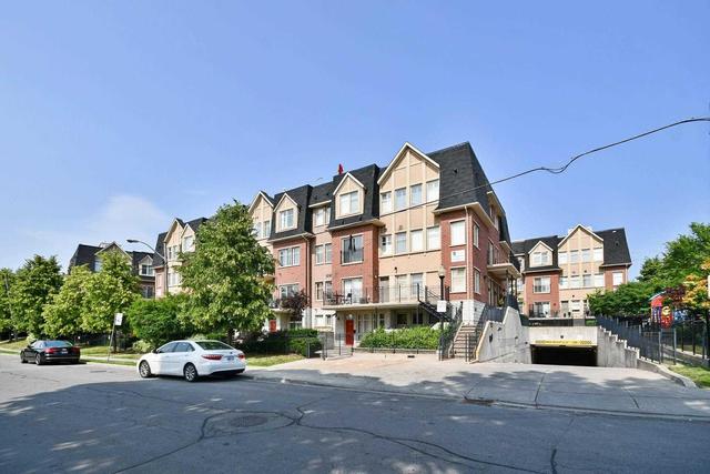 218 - 65 Cranborne Ave, Townhouse with 2 bedrooms, 3 bathrooms and 2 parking in Toronto ON | Image 1