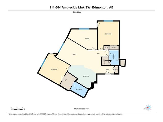 111 - 304 Ambleside Li Sw, Condo with 2 bedrooms, 2 bathrooms and 1 parking in Edmonton AB | Image 31