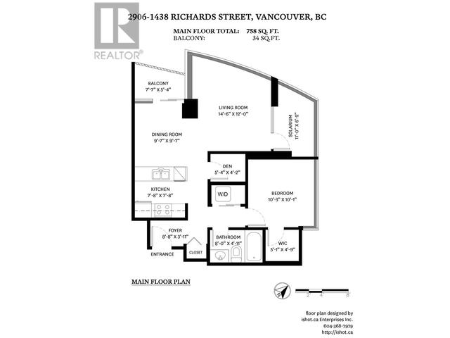 2906 - 1438 Richards Street, Condo with 1 bedrooms, 1 bathrooms and 1 parking in Vancouver BC | Image 28