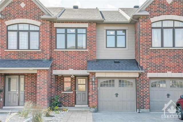 195 Mancini Way, Townhouse with 3 bedrooms, 3 bathrooms and 3 parking in Ottawa ON | Image 1
