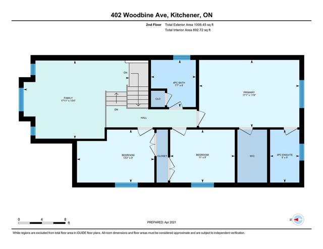 402 Woodbine Ave, House detached with 3 bedrooms, 4 bathrooms and 3 parking in Kitchener ON | Image 35