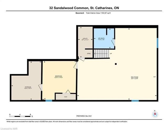 32 Sandalwood Common, Townhouse with 2 bedrooms, 3 bathrooms and 2 parking in St. Catharines ON | Image 14