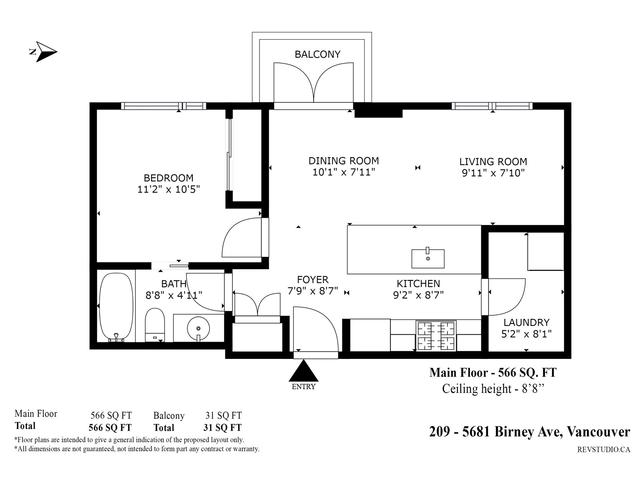 m209 - 5681 Birney Avenue, Condo with 1 bedrooms, 1 bathrooms and 1 parking in Vancouver BC | Image 22