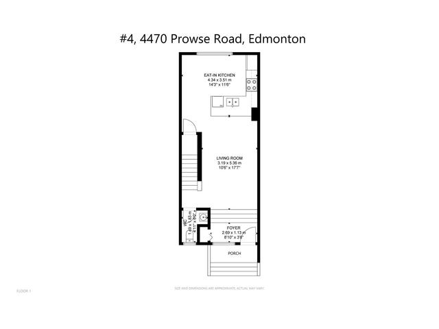 4 - 4470 Prowse Rd Sw, House attached with 2 bedrooms, 2 bathrooms and null parking in Edmonton AB | Image 21