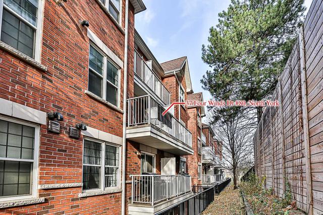 80 - 37 Four Winds Dr, Townhouse with 2 bedrooms, 2 bathrooms and 1 parking in Toronto ON | Image 13