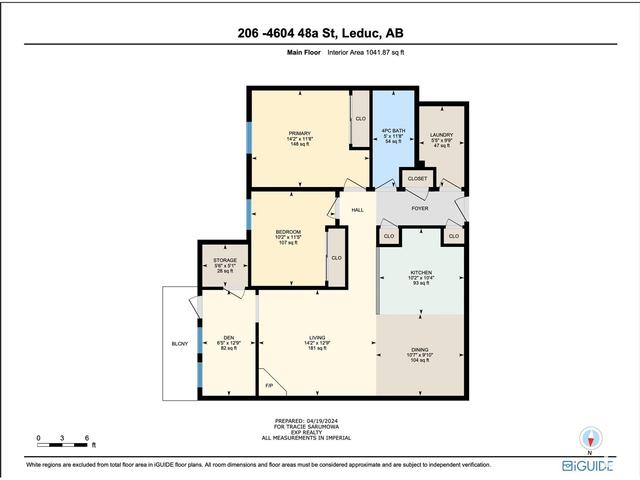 206 - 4604 48a St, Condo with 2 bedrooms, 1 bathrooms and null parking in Leduc AB | Image 35