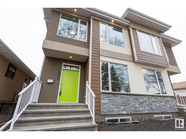 7551 80 Av Nw, House semidetached with 4 bedrooms, 4 bathrooms and null parking in Edmonton AB | Image 2
