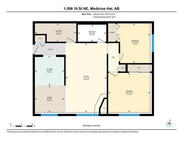 1 - 398 16 Street Ne, Condo with 2 bedrooms, 1 bathrooms and 1 parking in Medicine Hat AB | Image 16
