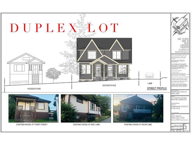 122 Eighth Avenue, House detached with 0 bedrooms, 1 bathrooms and null parking in New Westminster BC | Card Image