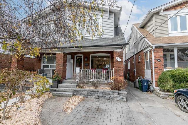 46 Marlow Ave, House semidetached with 3 bedrooms, 2 bathrooms and 1 parking in Toronto ON | Image 1