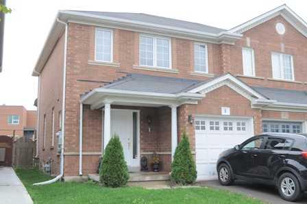 8 Trudelle Cres, House semidetached with 3 bedrooms, 3 bathrooms and 2 parking in Brampton ON | Image 1