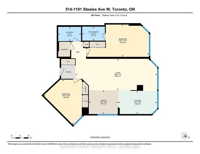 514 - 1101 Steeles Ave W, Condo with 2 bedrooms, 2 bathrooms and 1 parking in Toronto ON | Image 26