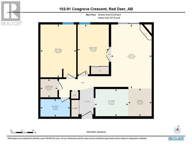 102, - 91 Cosgrove Crescent, Condo with 2 bedrooms, 1 bathrooms and 1 parking in Red Deer AB | Image 50