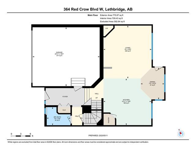 364 Red Crow Boulevard W, House detached with 3 bedrooms, 3 bathrooms and 4 parking in Lethbridge AB | Image 41