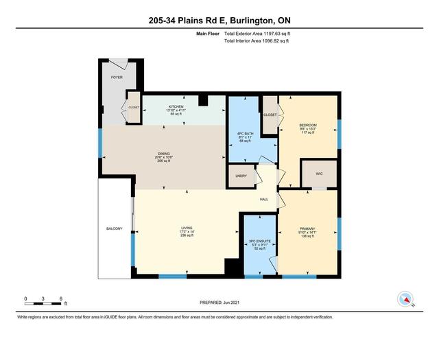 205 - 34 Plains Rd E, Condo with 2 bedrooms, 2 bathrooms and 2 parking in Burlington ON | Image 22
