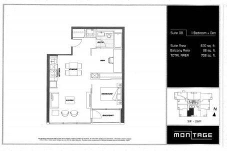 1208 - 25 Telegram Mews, Condo with 1 bedrooms, 1 bathrooms and 1 parking in Toronto ON | Image 2