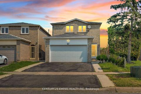 87 Sandmere Ave, House detached with 3 bedrooms, 4 bathrooms and 4 parking in Brampton ON | Card Image