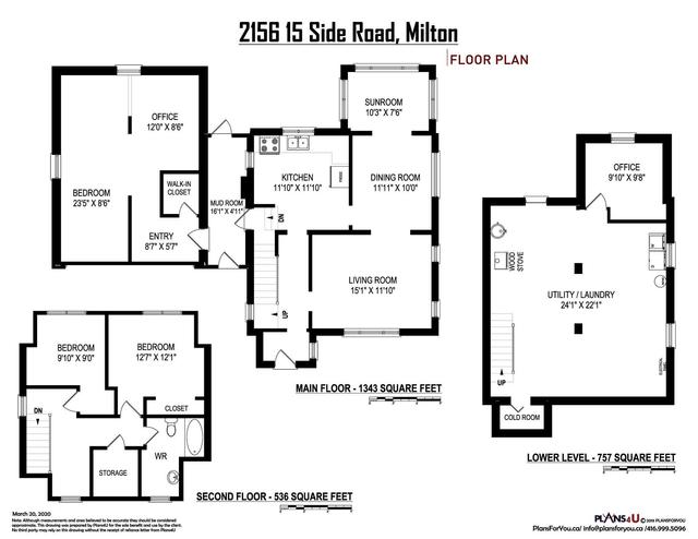 2156 15 Side Rd, House detached with 2 bedrooms, 1 bathrooms and 4 parking in Milton ON | Image 23
