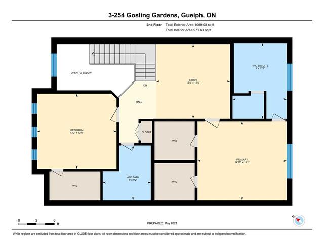 3 - 254 Gosling Gdns, Townhouse with 3 bedrooms, 4 bathrooms and 4 parking in Guelph ON | Image 11