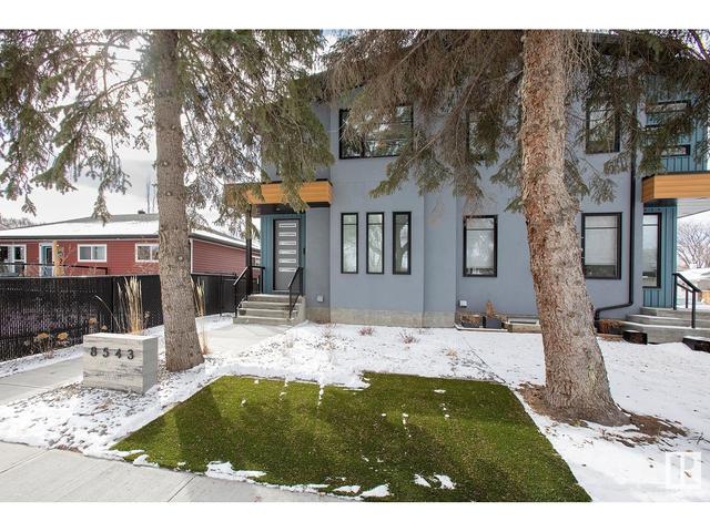 8543 67 Av Nw, House semidetached with 4 bedrooms, 3 bathrooms and null parking in Edmonton AB | Image 1