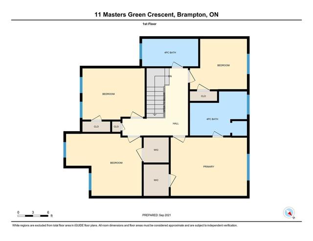 11 Masters Green Cres, House detached with 4 bedrooms, 4 bathrooms and 6 parking in Brampton ON | Image 27