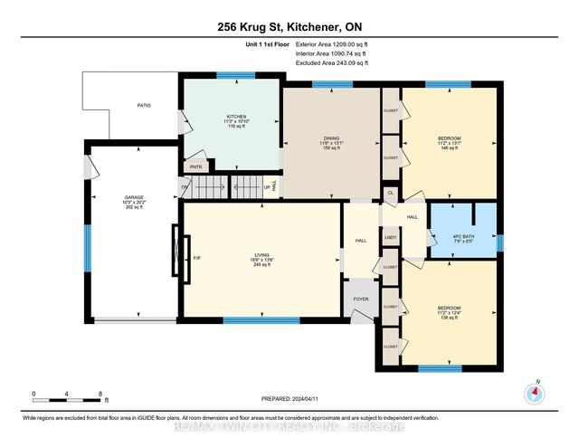 256 Krug St, House detached with 4 bedrooms, 2 bathrooms and 4 parking in Kitchener ON | Image 17