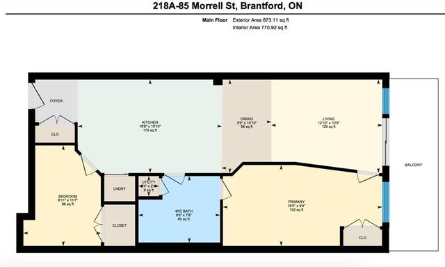 218a - 85 Morrell Street, Condo with 2 bedrooms, 1 bathrooms and 1 parking in Brantford ON | Image 33