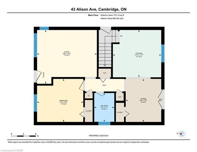 43 Alison Avenue, House detached with 3 bedrooms, 2 bathrooms and 6 parking in Cambridge ON | Image 43
